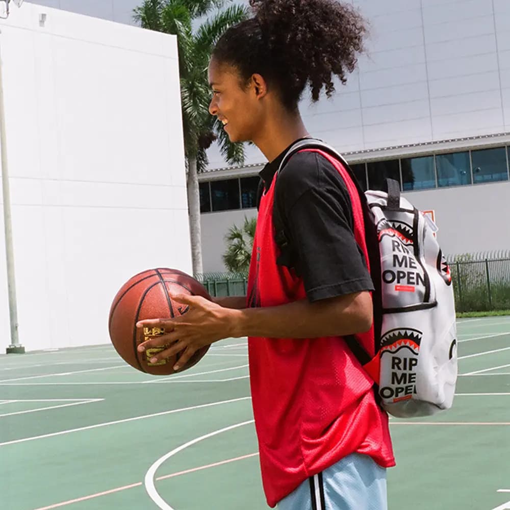 SPRAYGROUND Süni Dəri Unisex Bel Çantası Şəffaf 6