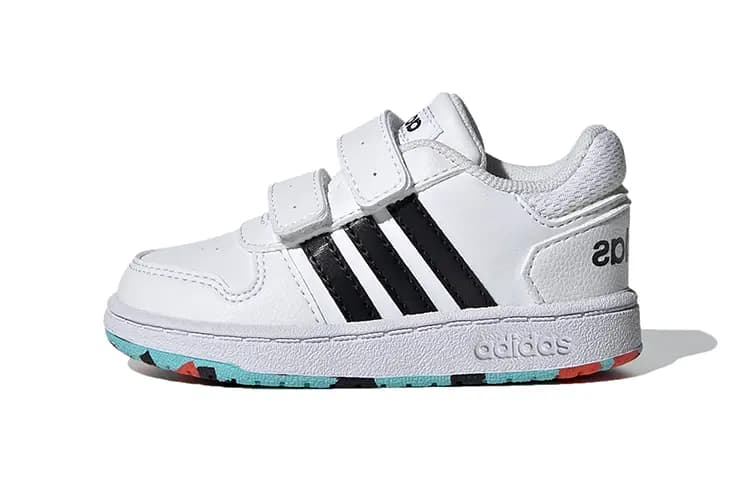 Adidas Neo Hoops 2.0 Low-Top Uşaq Ayaqqabısı Ağ/Qara