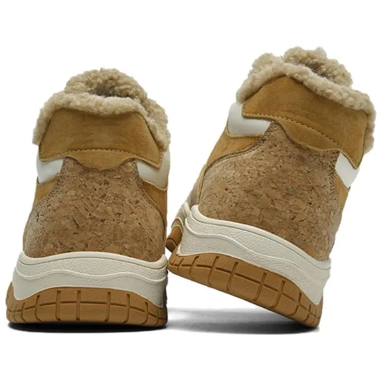 JEEP SPIRIT Fleece Lined Thick Casual Winter Boots Warm Waterproof Durable Comfortable Mid-Cut Snow Boots Men's Cat's Eye Green 12