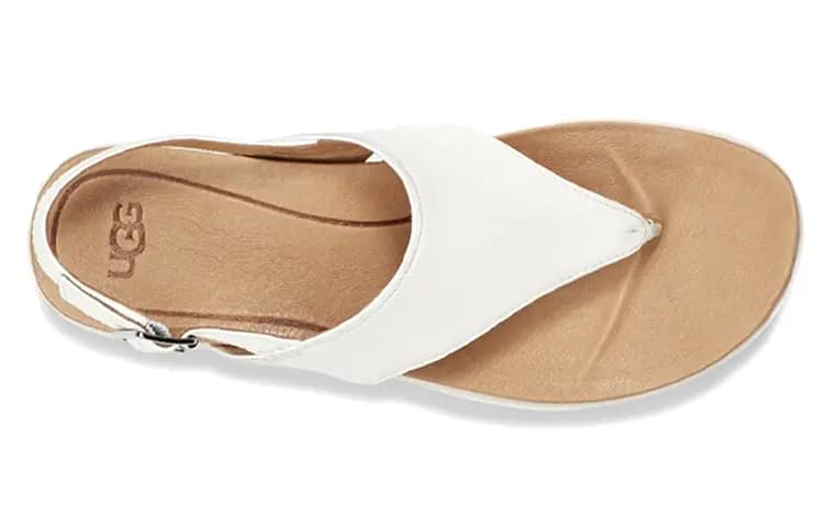 UGG Alessia Cozy Casual Sandals White Women's 4
