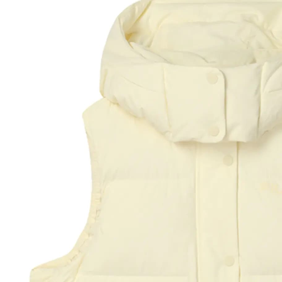 FILA ORIGINALE Versatile Warm Hooded Vest Women's Light Dye Yellow 4