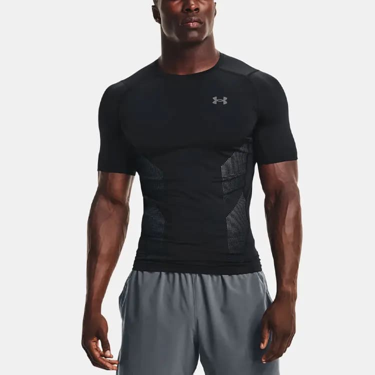 Under Armour HeatGear Kişi İdman Geyimi Qara 3