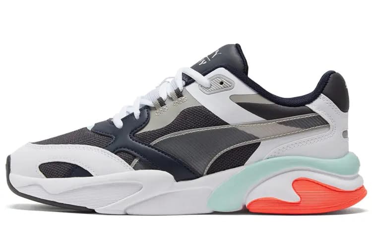 PUMA X Ray Millenium Qaçış Ayaqqabısı Ağ/Qara/Narıncı