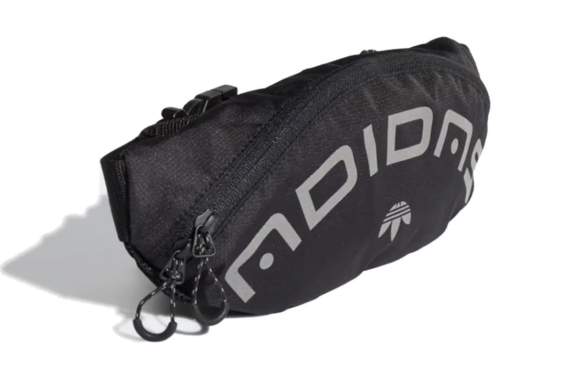Adidas Originals Polyester Sling Bags Shoulder Bags Fanny Pack Men's Black 3