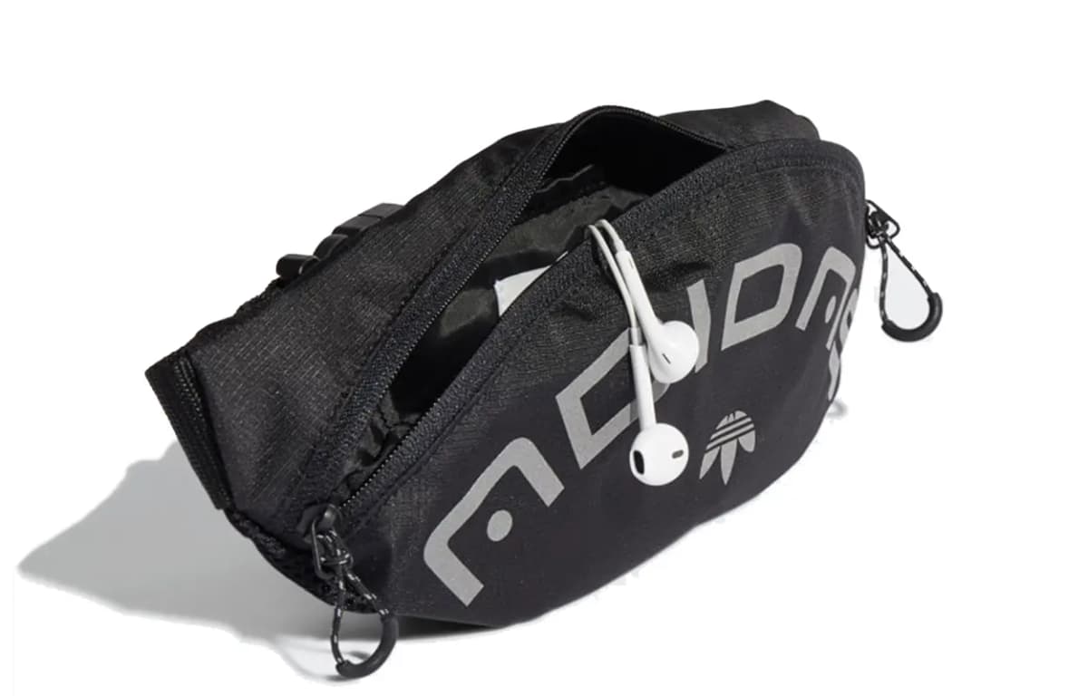 Adidas Originals Polyester Sling Bags Shoulder Bags Fanny Pack Men's Black 4