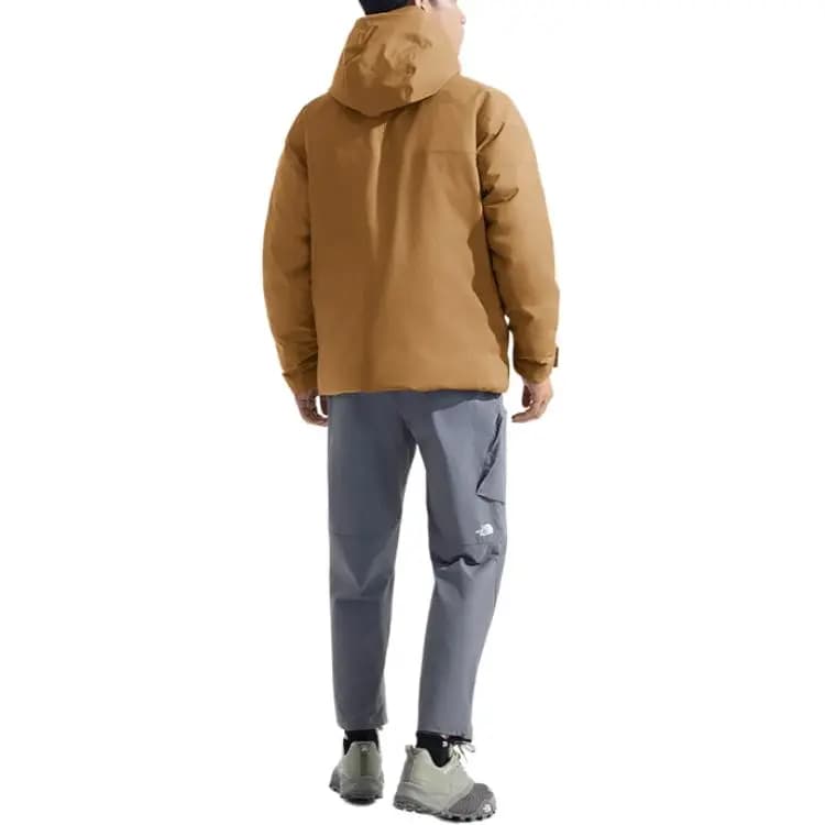 THE NORTH FACE Mountain Range Waterproof Warm Loose Comfortable Down-Filled Jacket Men's Geologic Brown 3