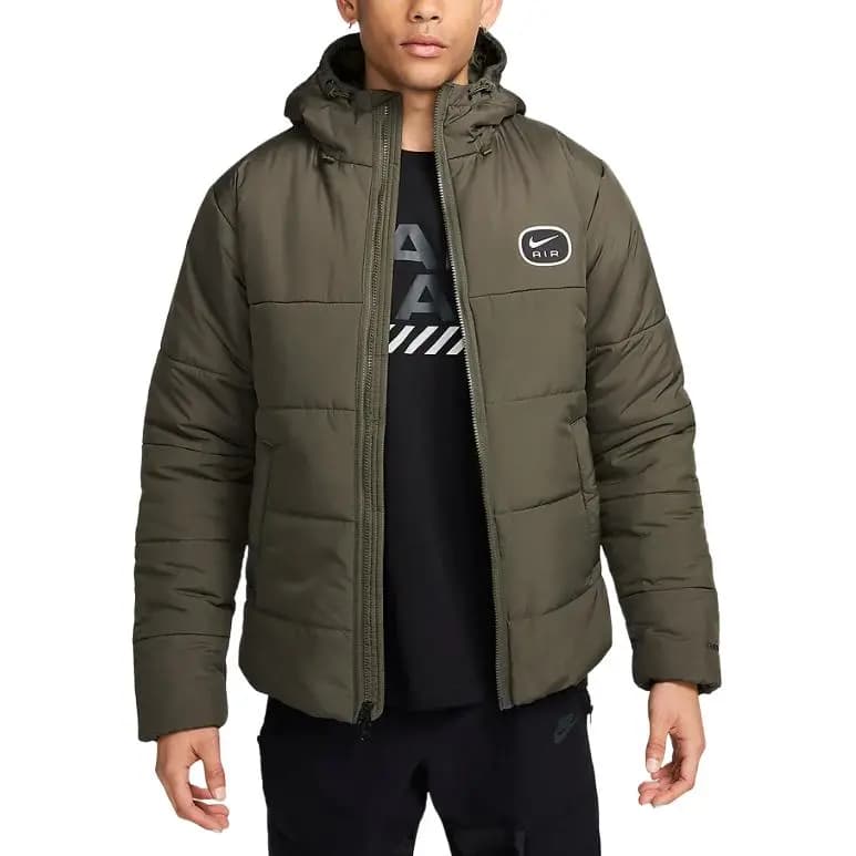 Nike Air Puffer Jackets Men Khaki Green 2