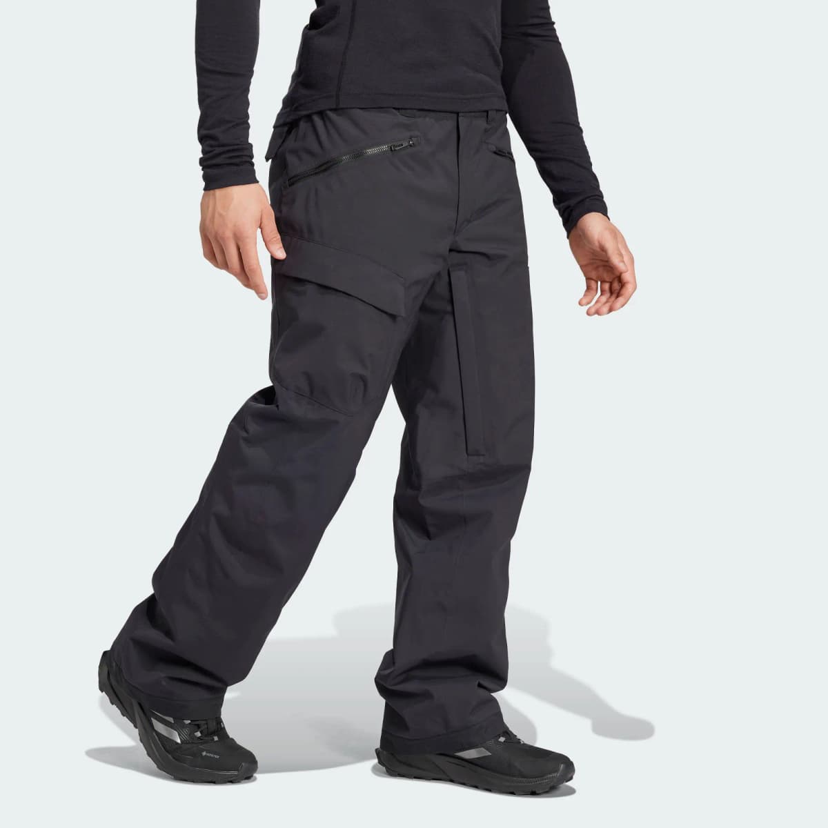 adidas XPERIOR 2L INSULATED TECH PrimaLoft Waterproof Windproof Breathable Wear-Resistant Ski Pants Men's Black/White 4