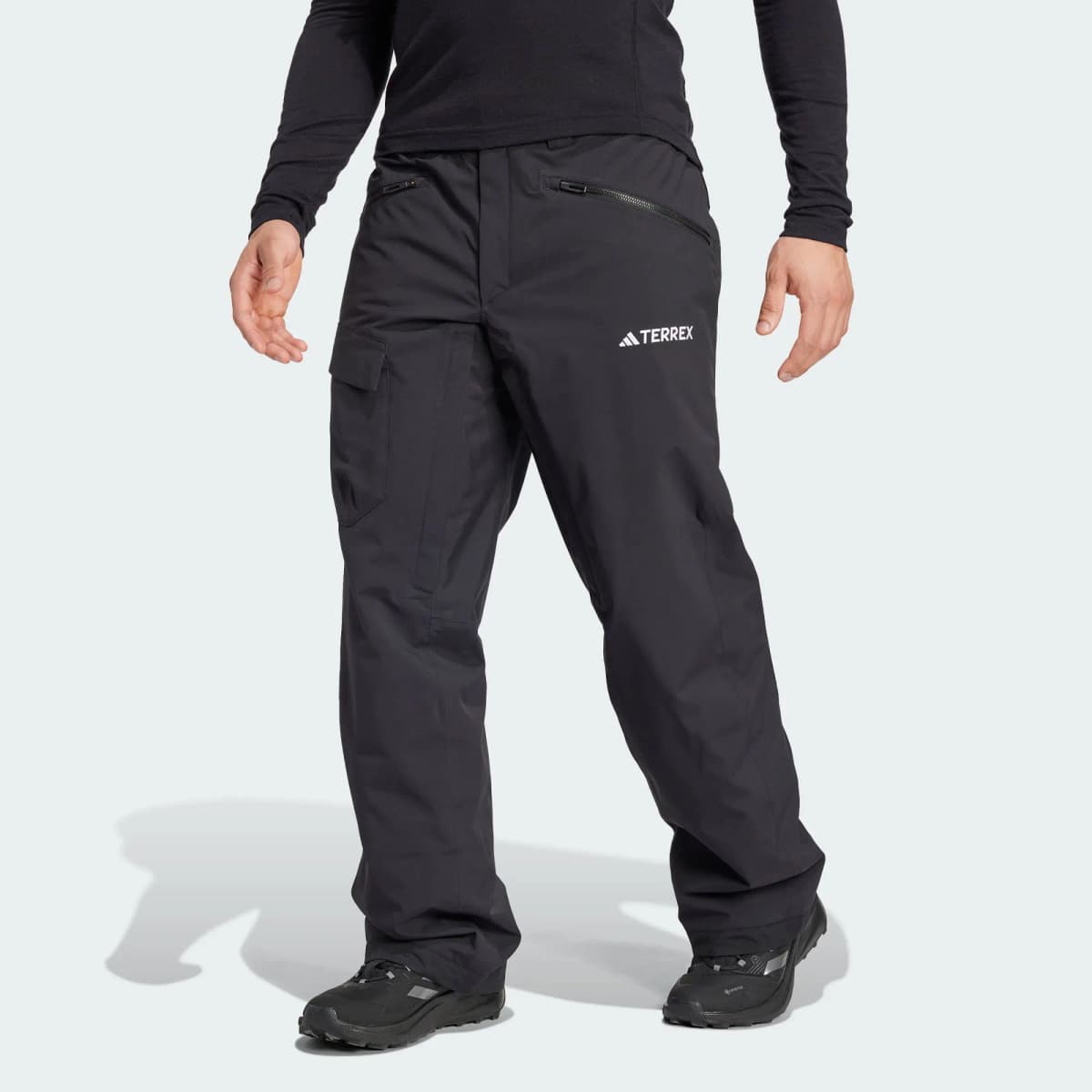 adidas XPERIOR 2L INSULATED TECH PrimaLoft Waterproof Windproof Breathable Wear-Resistant Ski Pants Men's Black/White 2