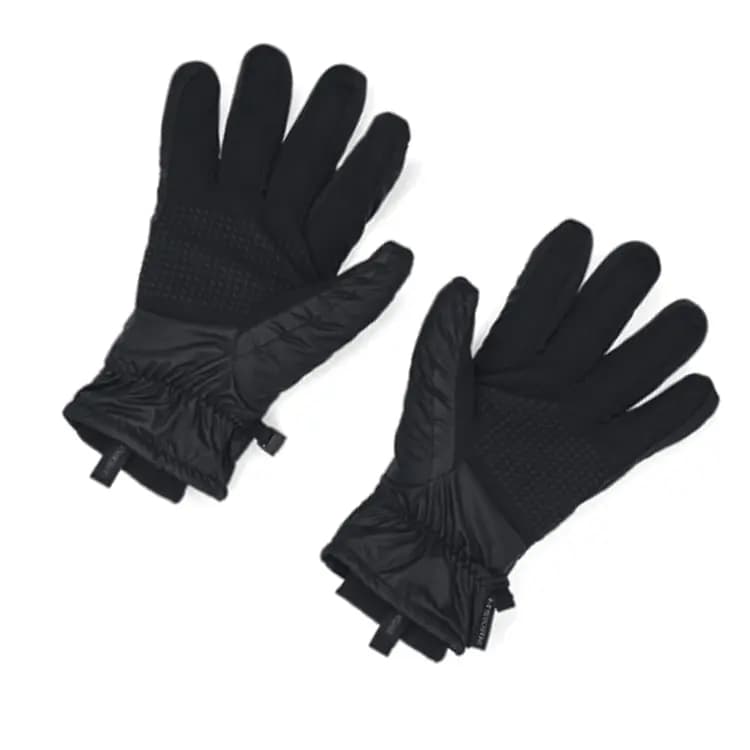 Under Armour Solid Color Design Polyester Sports Gloves Men's Black 3