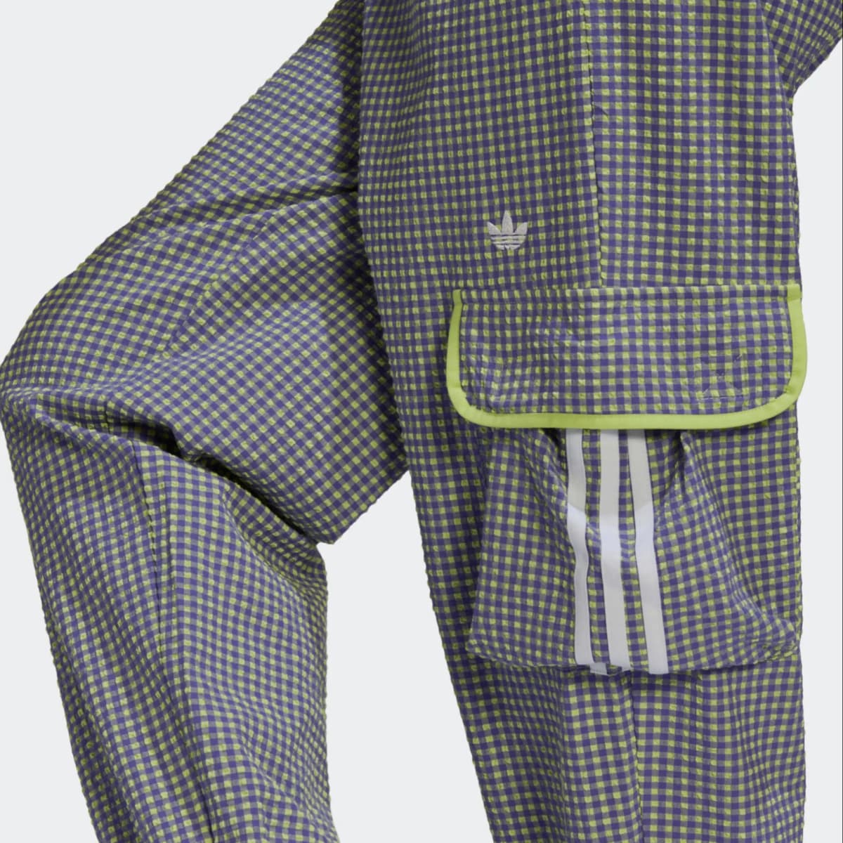 adidas Originals GINGHAMTP Sports Pants Series Durable Soft Skin-Friendly Cargo Pants Women's Grey/White 3