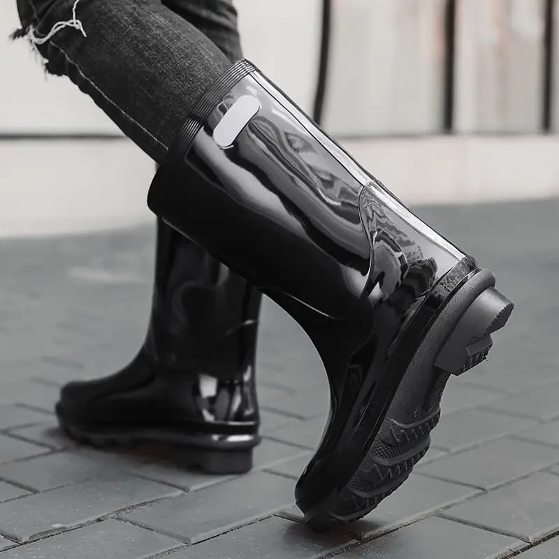 WARRIOR Kişi Yağış Çəkmələri Qara 2