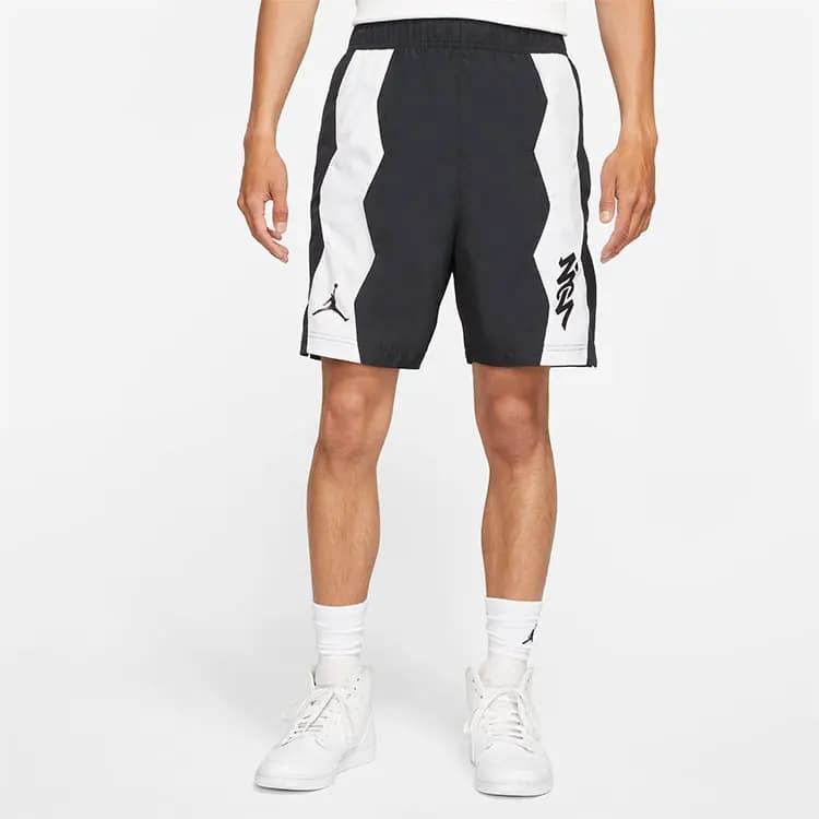 Jordan DRI-FIT ZION Color-Block Woven Quick-Dry Sport Basketball Shorts Men's Black 4