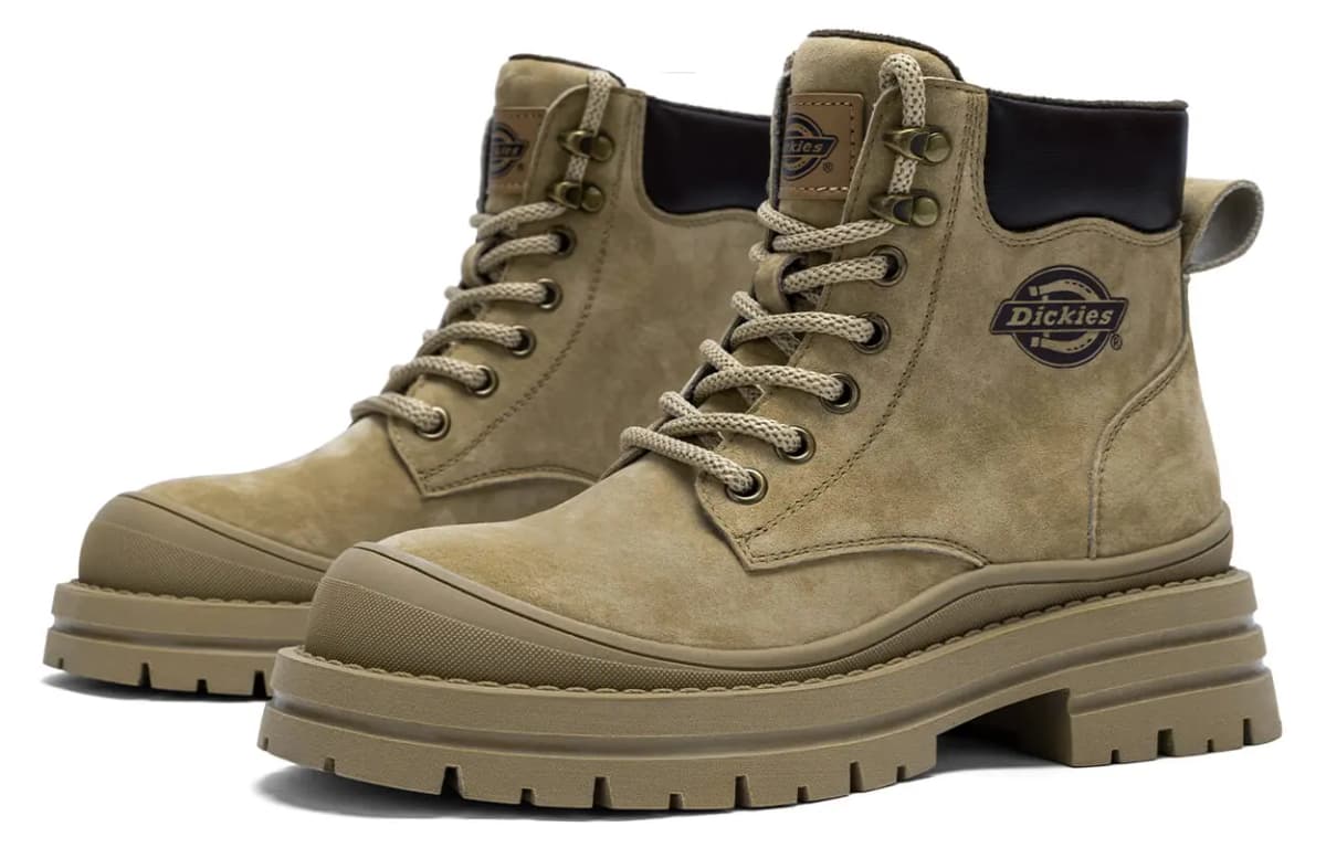 Dickies Fashion Comfortable Trendy Versatile Thick Sole Outdoor Casual Ankle Boots Women's Khaki Green 5