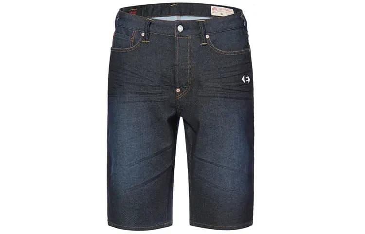 EVISU Seagull Embroidery Denim Shorts Men's Blue 2