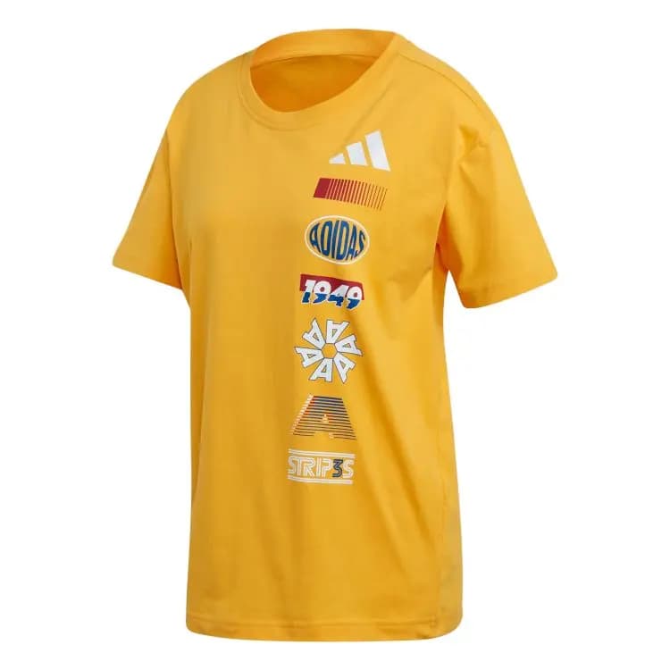Adidas Performance Qadın T-Shirt Qızılı