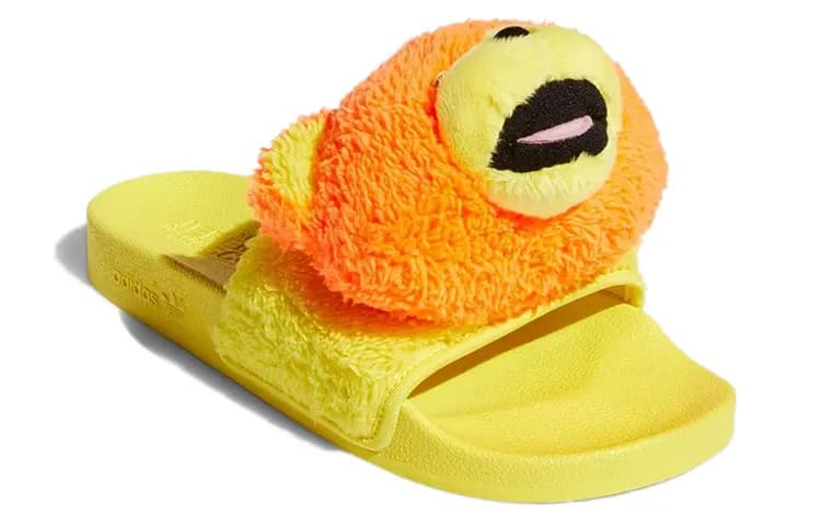 Adidas Originals Js Adilette Jeremy Scott Teddy Yellow 3