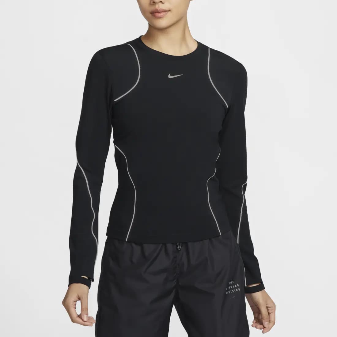 Nike Dri-Fit Qadın İdman Geyimi Qara 4