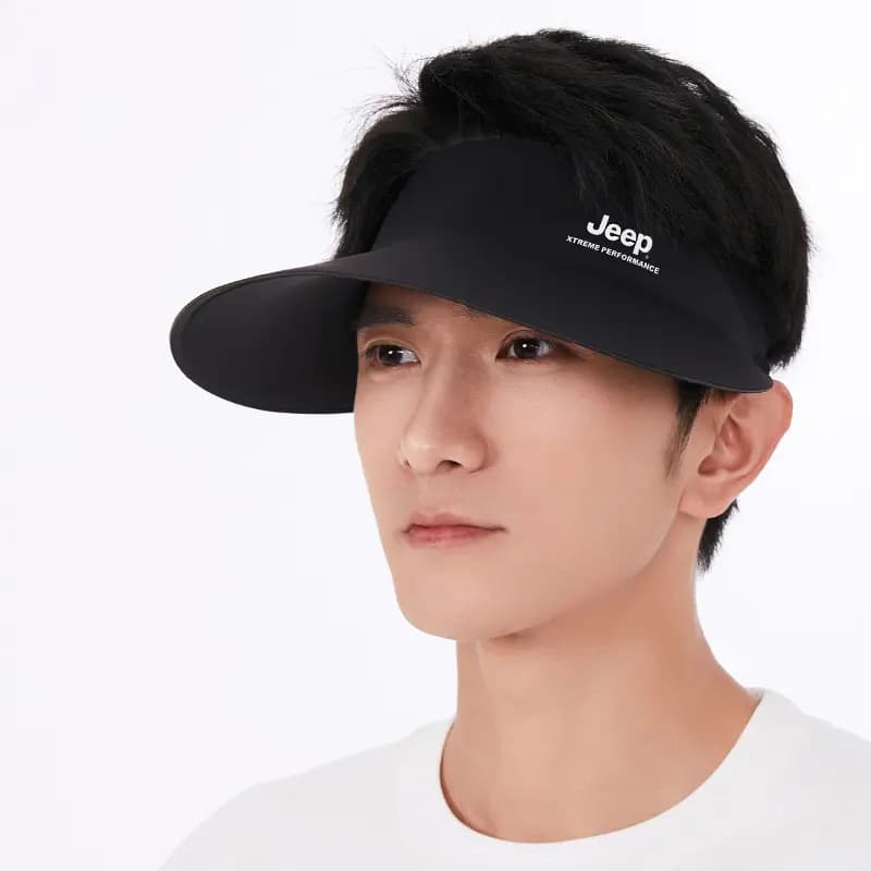 Jeep Outdoor Cycling Sun Protection Sport Breathable Polyester Spandex Sun Hat Unisex Couple Set 2