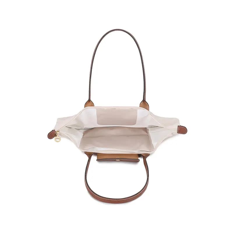 LONGCHAMP Canvas Çanta Qadın Bej 6