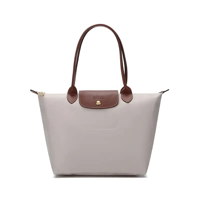 LONGCHAMP Le Pliage Neylon Çiyin Çantası Qadın Kağız Rəngi