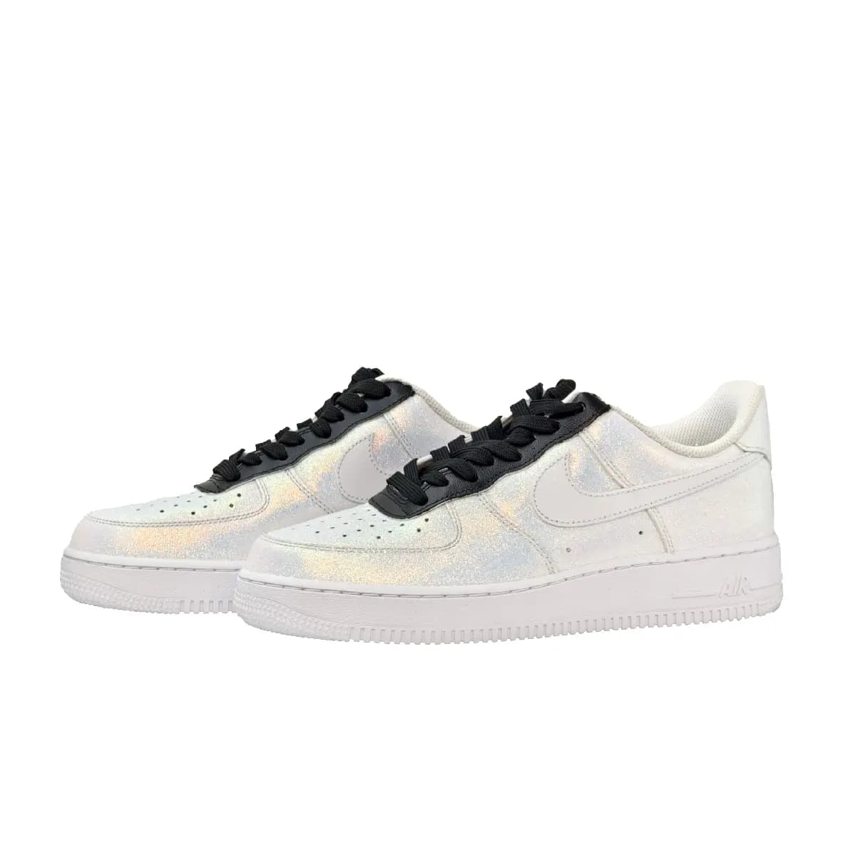 Nike Air Force 1 Uşaq İdman Ayaqqabısı Ağ/Göy 3