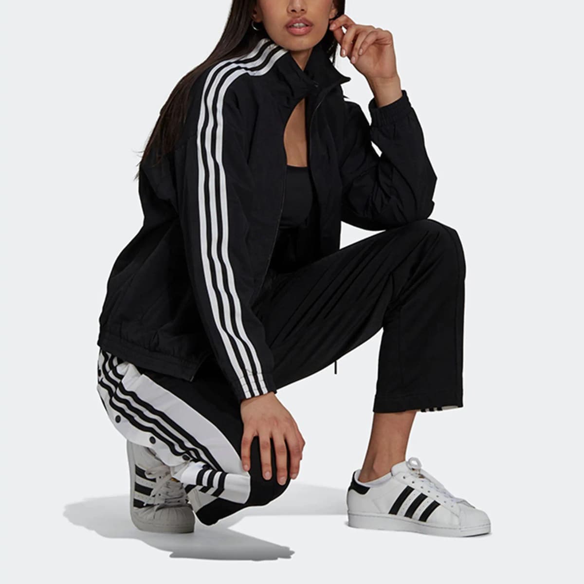 Adidas Originals Adicolor Jackets Women's Black 5