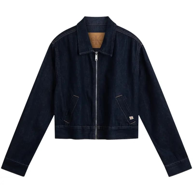 CALVIN KLEIN Denim Jacket Qadın Tünd Göy