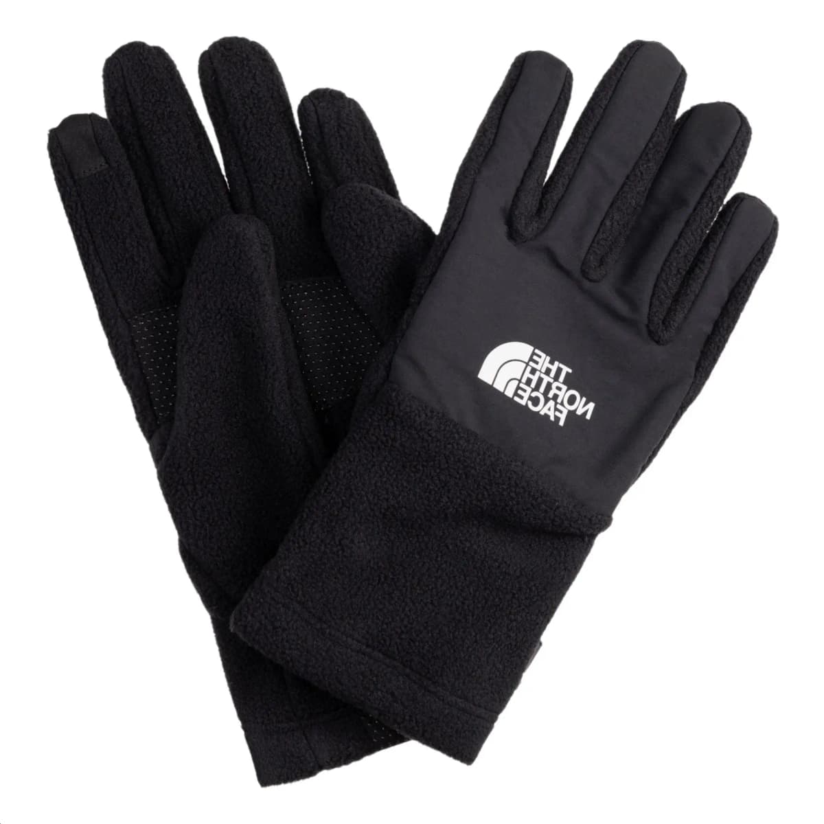 THE NORTH FACE Polyester Nylon Synthetic Leather Knit Gloves Unisex Black 2