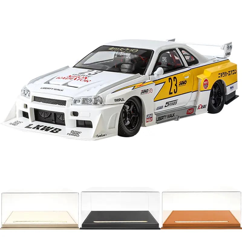 TY MODELS Nissan Skyline GTR S15 1:24 Metal Avtomobil Modeli