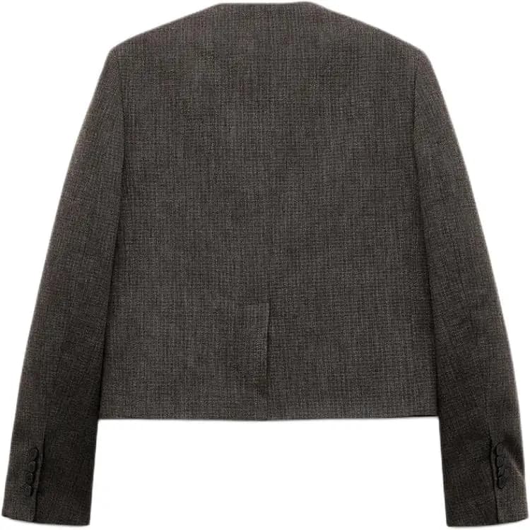 ZARA ZW Series Qadın Kostyumu Zebra Naxışlı Qəhvəyi 2