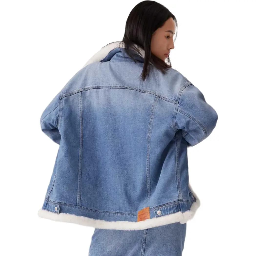 Levi's Qadın Cins Pencəyi Mavi 4