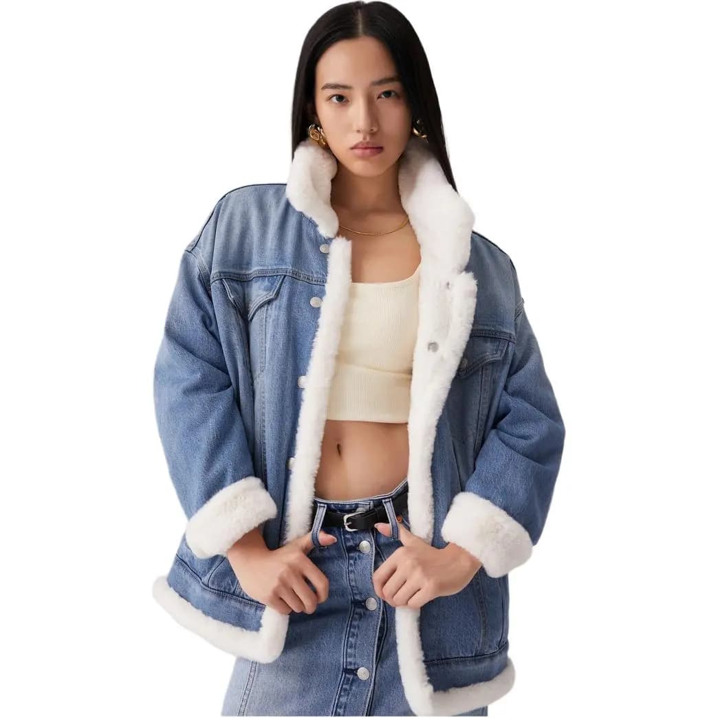 Levi's Qadın Cins Pencəyi Mavi 3