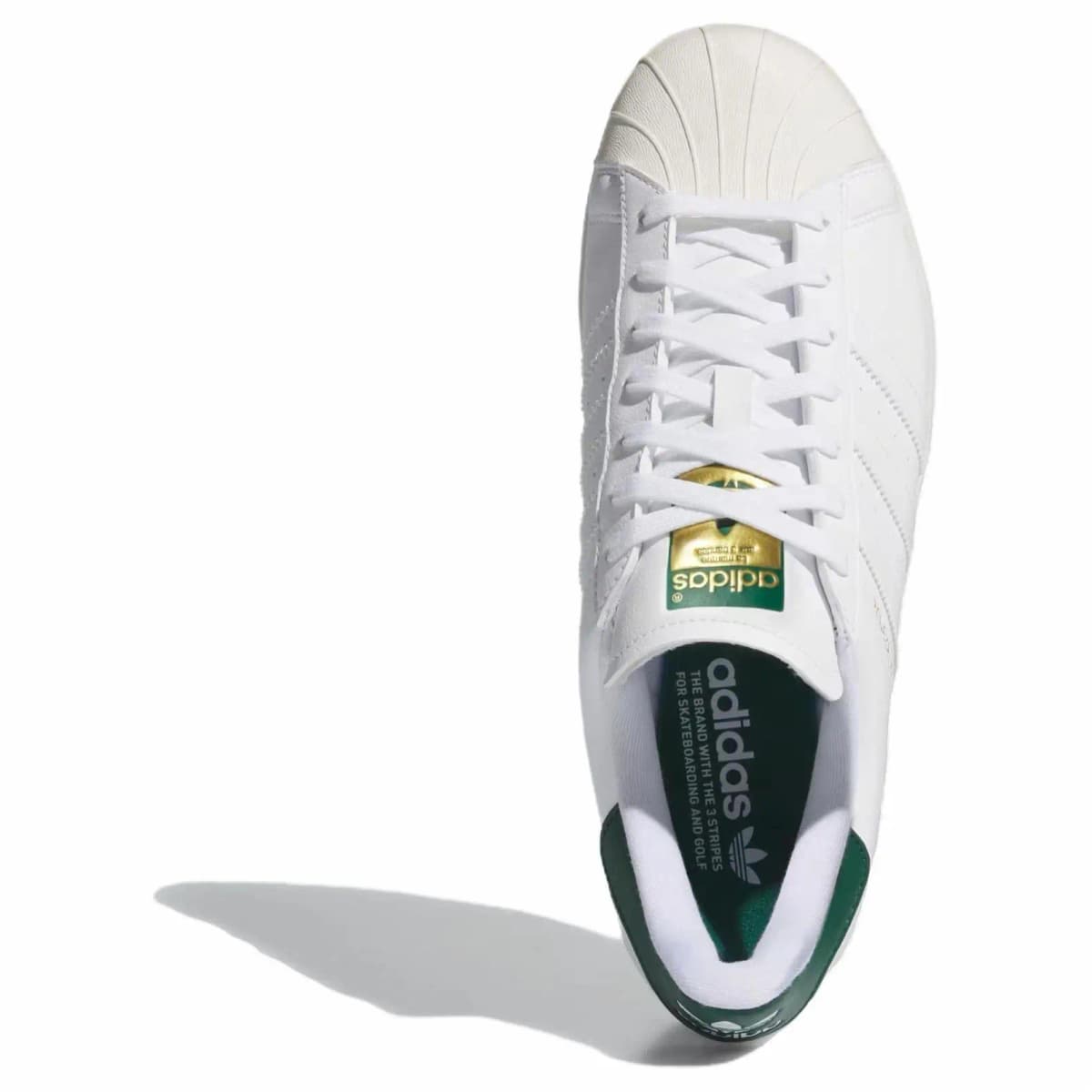Superstar Adidas Originals Spikeless Golf 'White Collegiate Green' 5