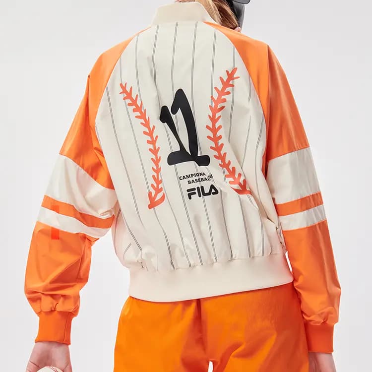 FILA FUSION Baseball Jerseys Qadın Scallion Print 4