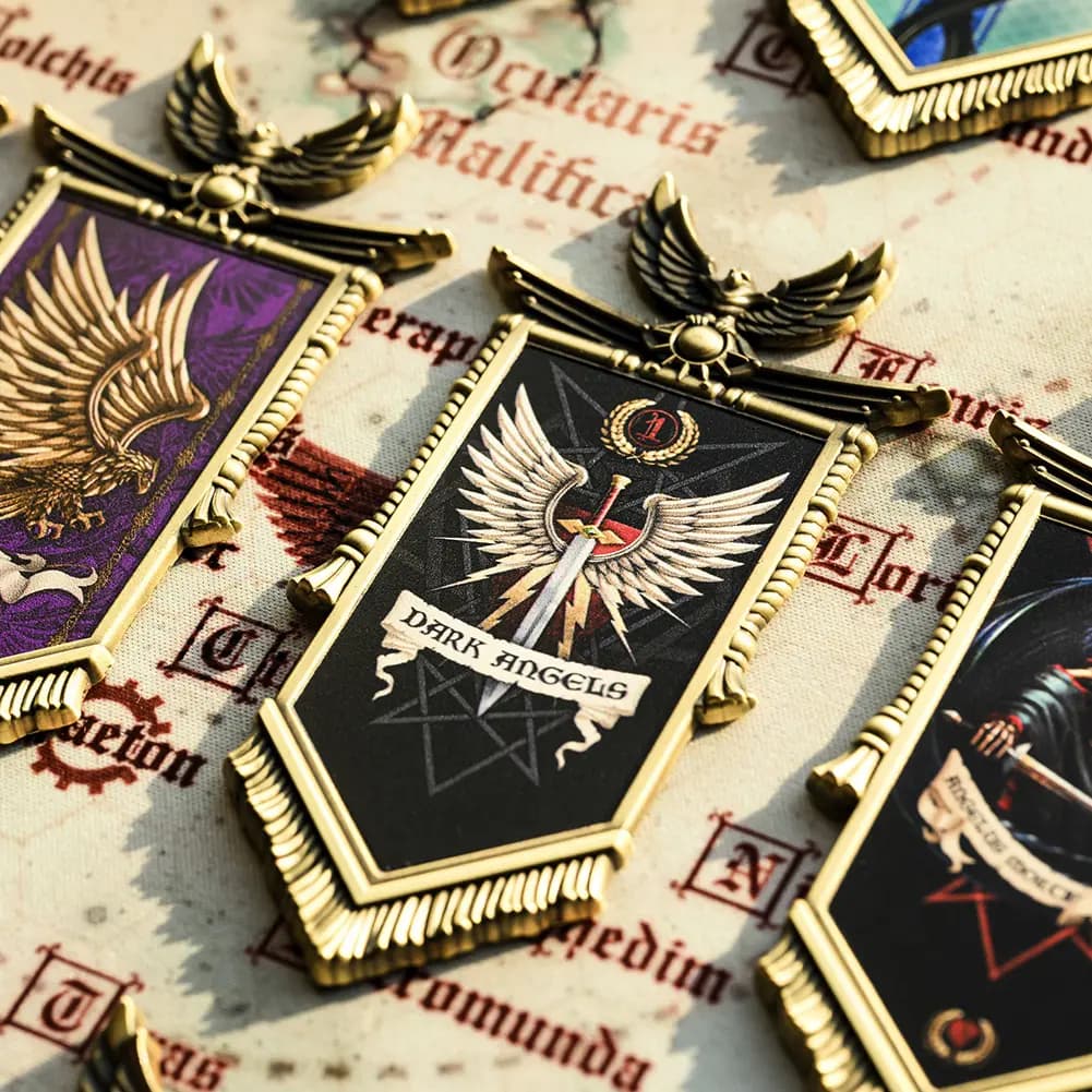 STARFORGED Warhammer 30K Horus Heresy Merch 1st Black Guard Regiment Banner Anime / Games Fridge Magnets 3