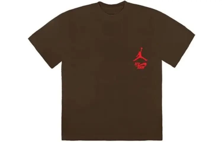 Travis Scott Cactus Jack x Jordan Unisex Köynək Şokolad