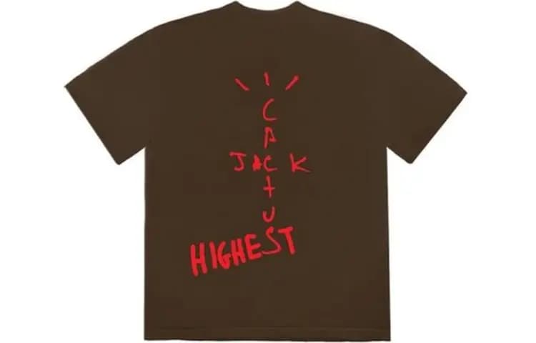 Travis Scott Cactus Jack x Jordan Unisex Köynək Şokolad 2