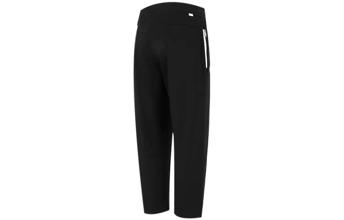 Nike Solid Color Woven 7/8 Length Sports Pants Men's Black 2