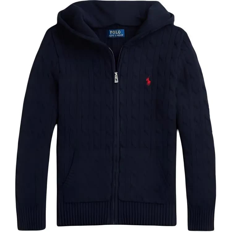 Polo Ralph Lauren Kapüşonlu Sviter Uşaq Tünd Mavi