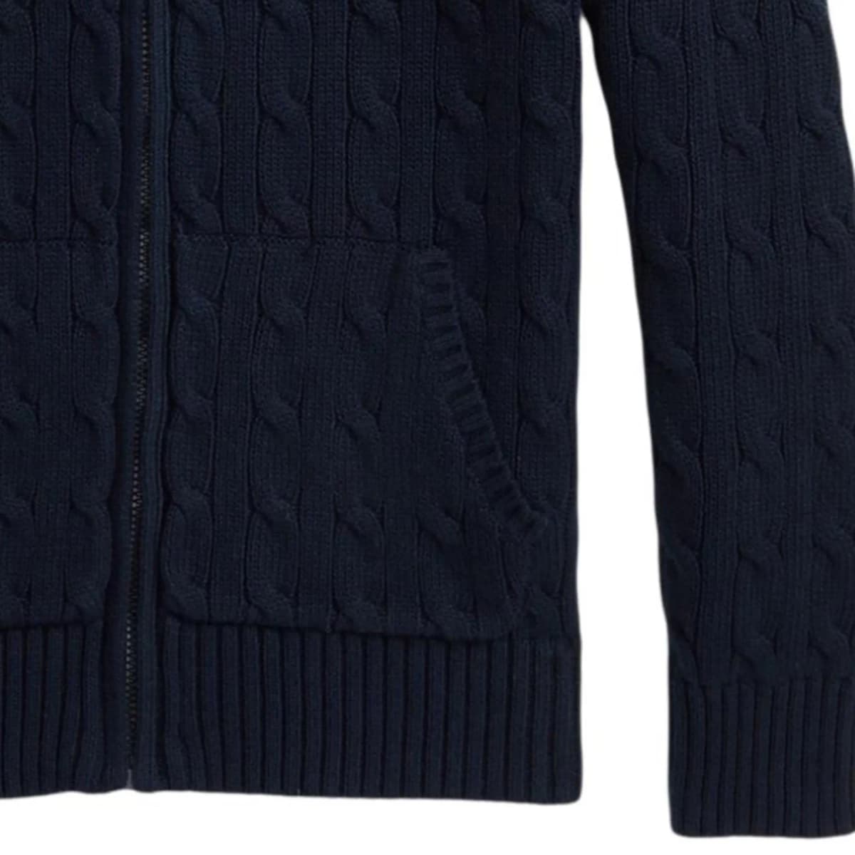 Polo Ralph Lauren Kids' Sweater FW24 Solid Logo Embroidery Hooded Long Sleeve Navy Blue 5