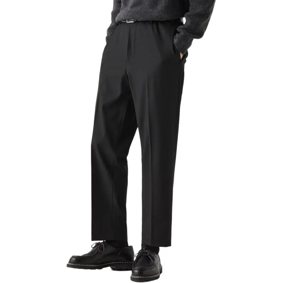UNIQLO Kostyum Şalvarı Kişi Qara