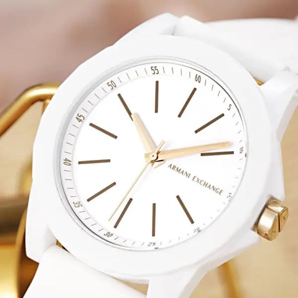 ARMANI EXCHANGE Saat Qadın Ağ 2