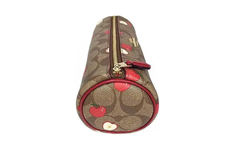 COACH Monogram Qadın Kosmetika Çantası Xaki 3