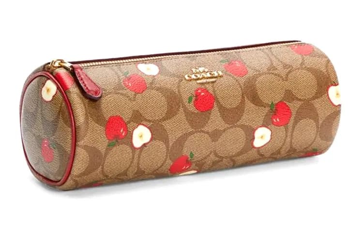 COACH Monogram Qadın Kosmetika Çantası Xaki