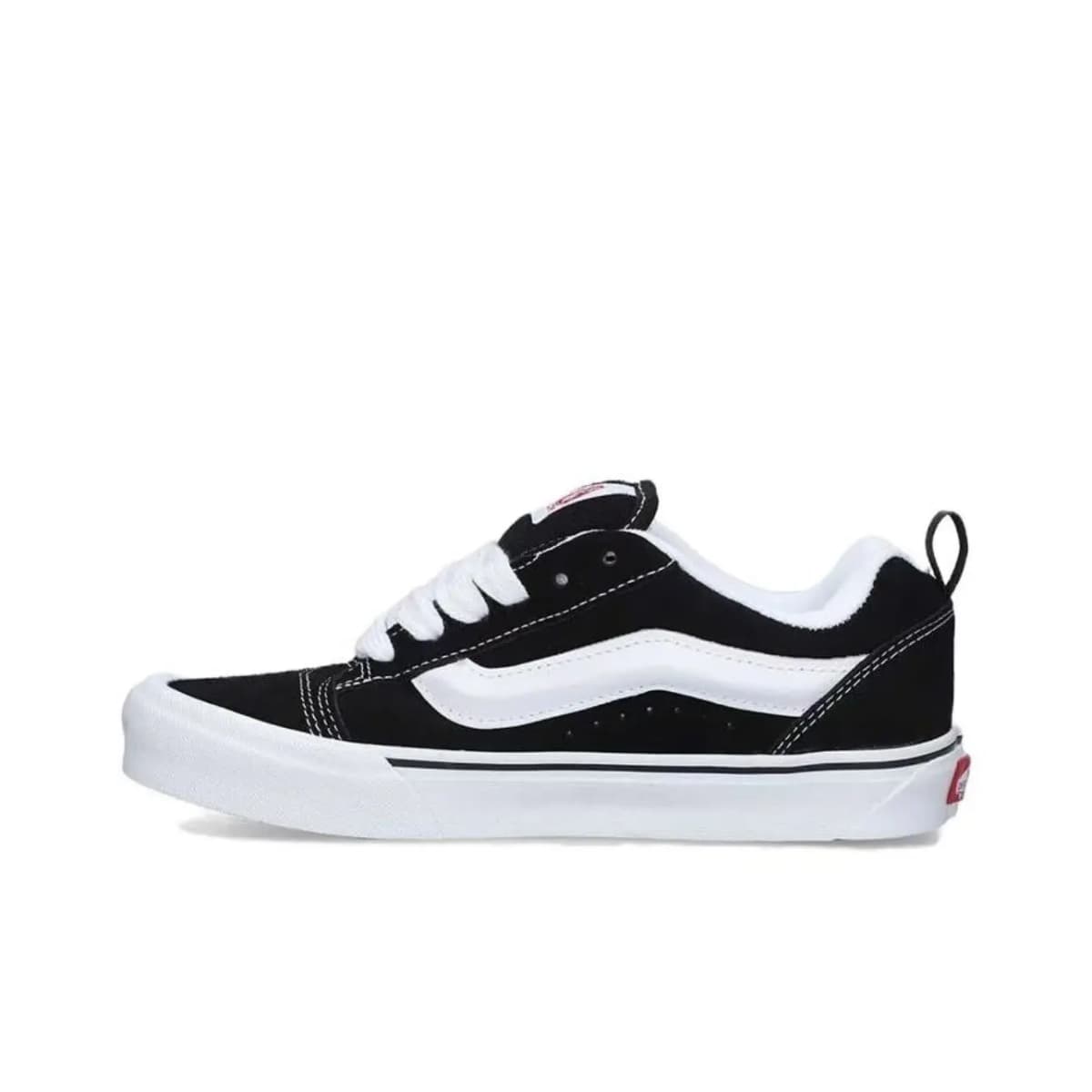 Vans Knu Skool Anti Slip And Wear Resistant Cushioning Coverage Low Top Canvas Shoes Unisex Black 5