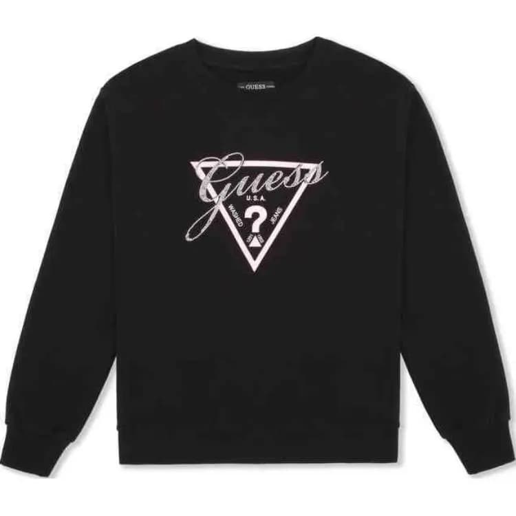 GUESS Classic Triangle Logo Casual Pullover Hoodie Women's 4