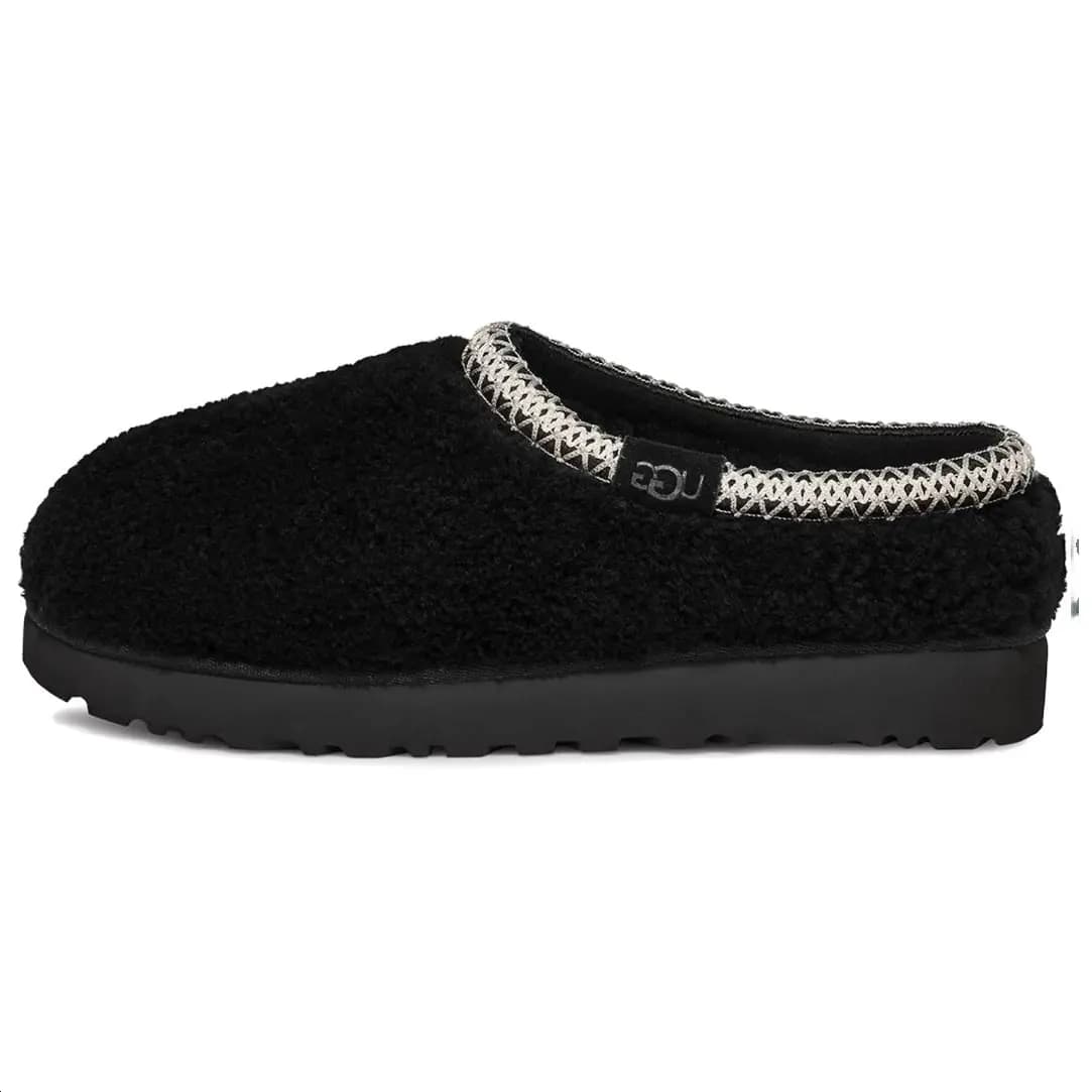 UGG Tasman Maxi Curly Slipper Qadın Qara