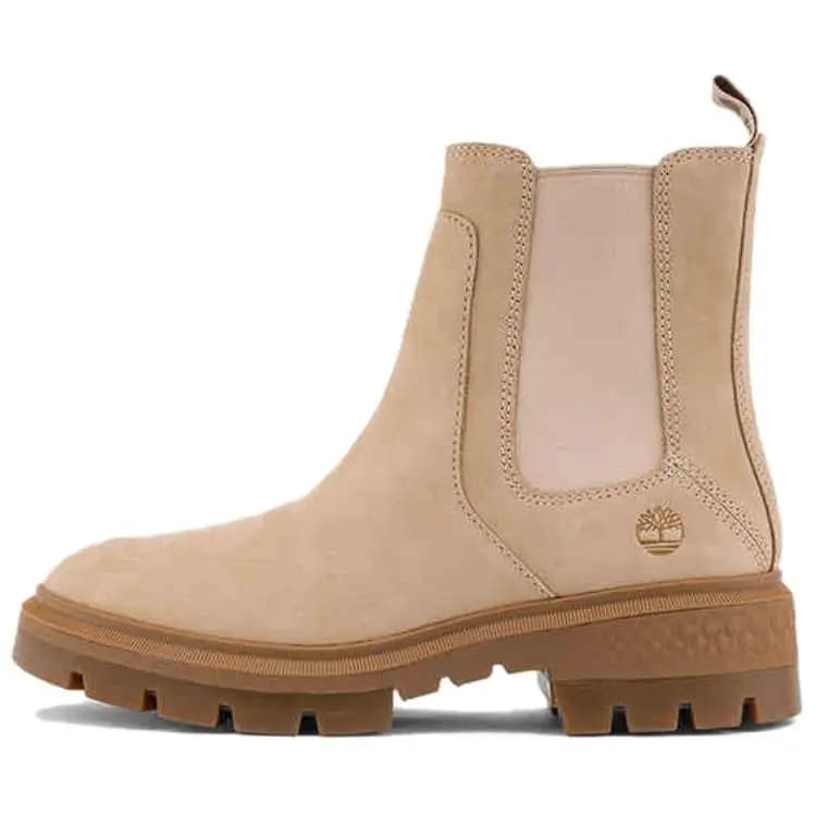 Timberland Cortina Valley Qadın Chelsea Çəkmələri Bej