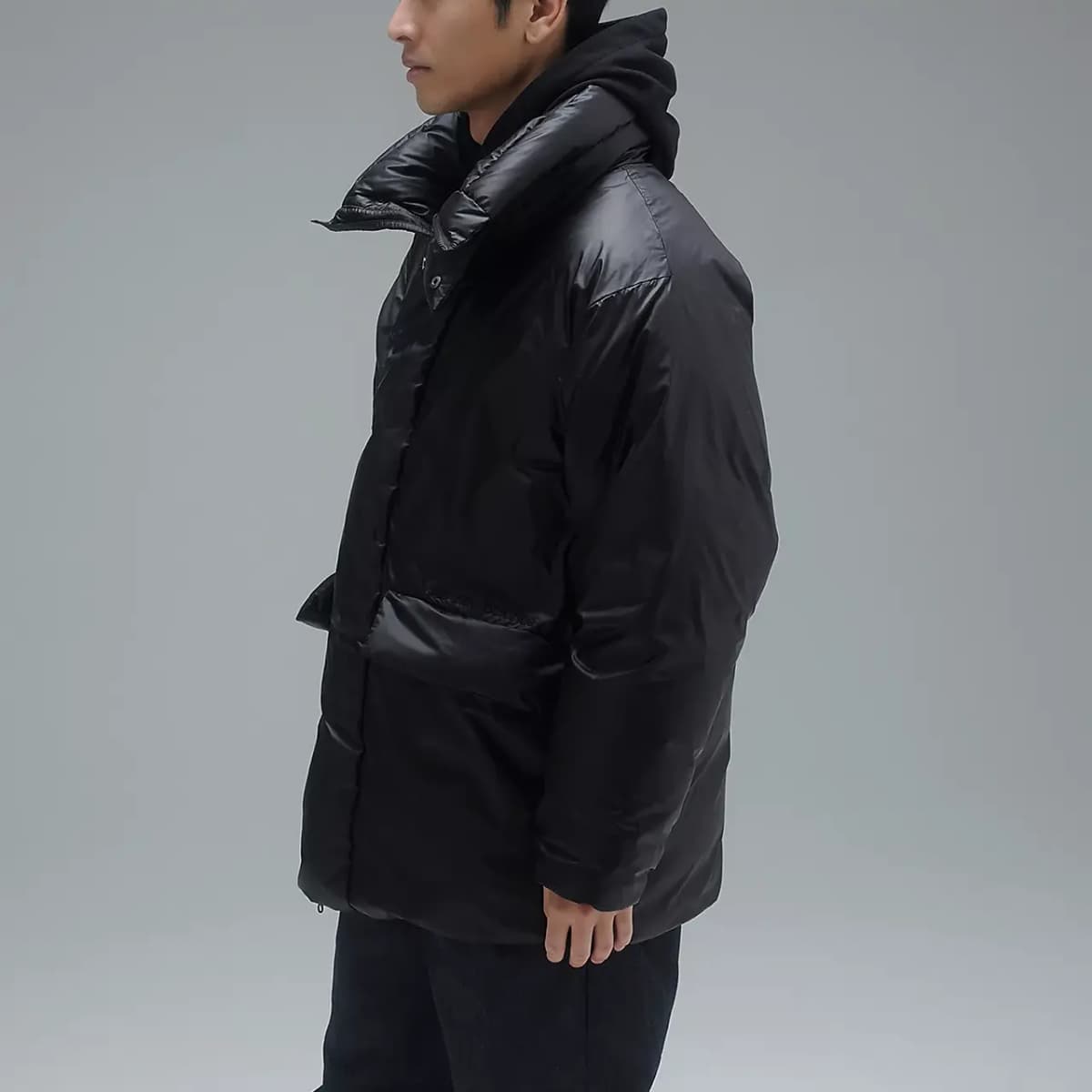 New Balance MET 24 Urban Series Loose Solid Color Down Jacket Men's Black 4